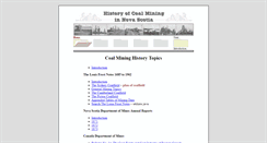 Desktop Screenshot of mininghistory.cbns.ca